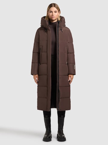 khujo Winter Coat 'Soulani4' in Brown