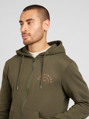 BLEND Sweat jacket in Green