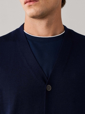 Hackett London Gebreid vest ' ESS' in Blauw