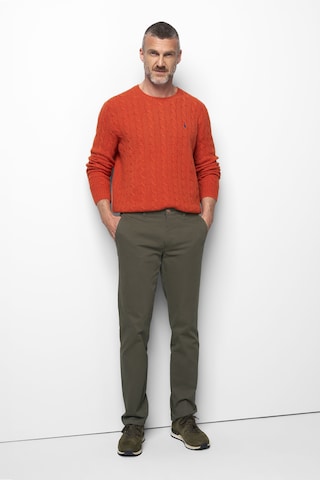 Regular Pantalon chino MEYER en vert