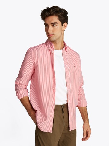 TOMMY HILFIGER Regular fit Button Up Shirt in Orange: front