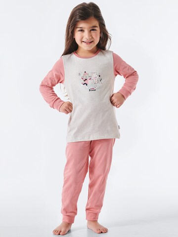 SCHIESSER Pajamas 'Cat Zoe' in Pink: front