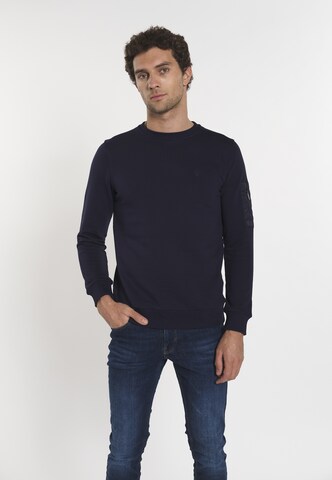 DENIM CULTURE Sweatshirt 'Bret' i blå: framsida