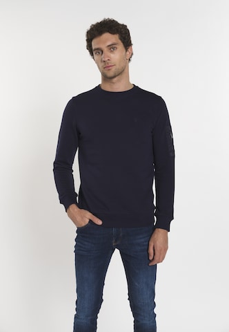 DENIM CULTURE Sweatshirt 'Bret' in Blauw: voorkant