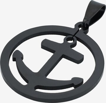 Akzent Pendant '"Nereus" Silber - Modern & Minimalistisch - Anker' in Black: front