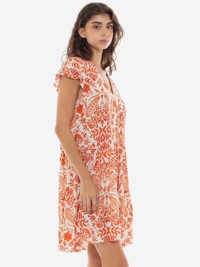 Pink Label Zomerjurk 'BEACHWEAR ORANGE FLOWER' in 36 in de kleur Oranje, Productweergave