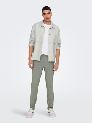 Only & Sons Slim fit Chino Pants 'MARK' in Green