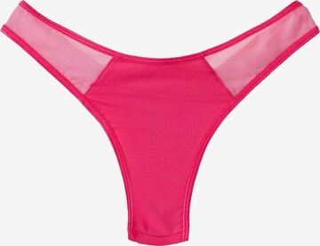 String di Bershka in rosa: frontale