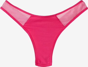 Bershka Thong in Pink: front
