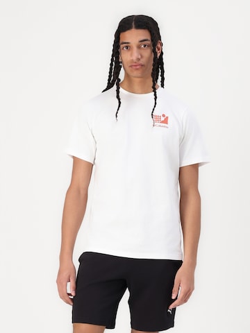 COLUMBIA Функциональная футболка 'Explorers Canyon' в Белый: сзади