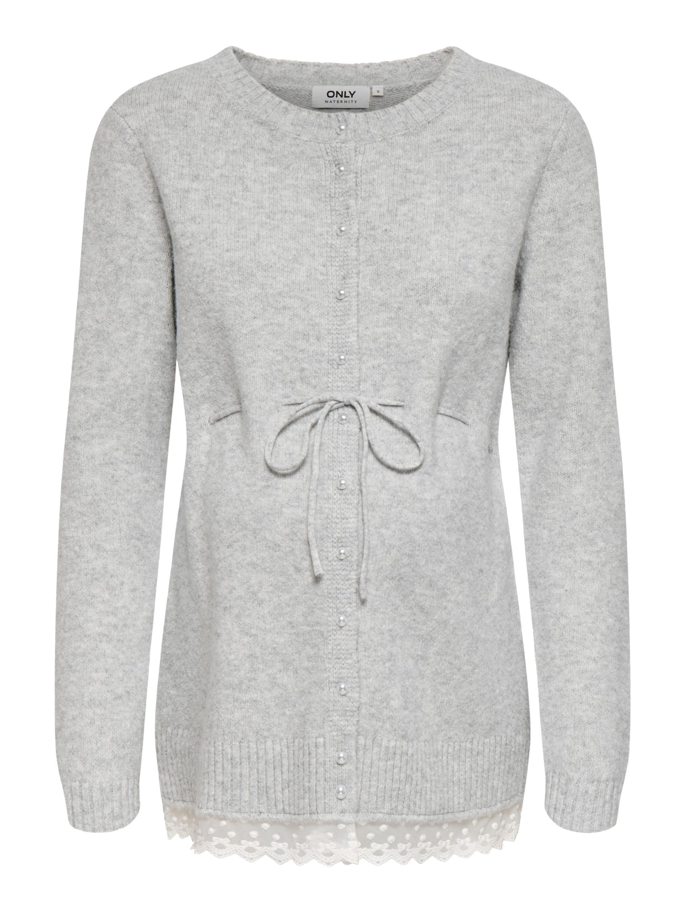 Only Maternity - Cárdigan 'OLMCHER' en gris: frente