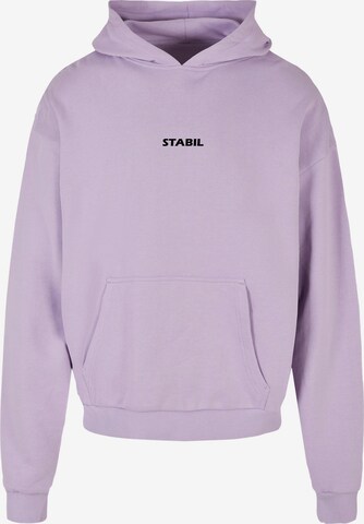 Sweat-shirt 'Stabil' Merchcode en violet : devant