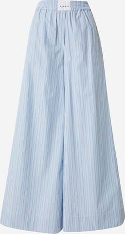 REMAIN Wide Leg Housut värissä sininen: etupuoli
