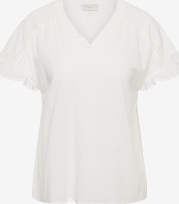 KAFFE CURVE Bluse 'KCValeria' i hvid: forside