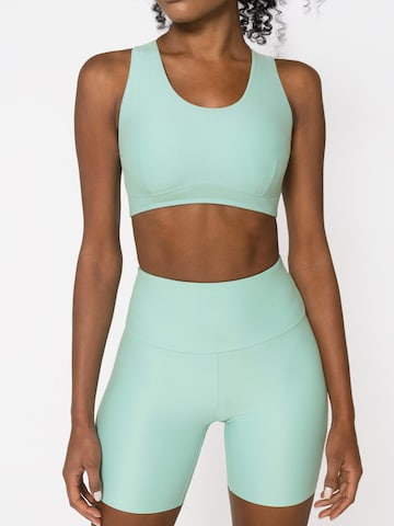 Skinny Pantalon de sport 'Gauli' Horizon Athletic en vert : devant