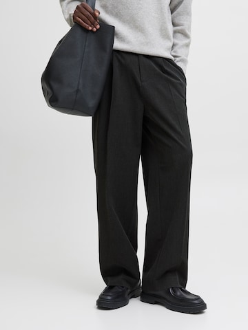 Loosefit Pantalon à pince 'JPSTBILL DIEGO' JACK & JONES en gris : devant