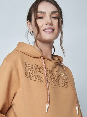 GREENBOMB Sweatshirt 'Bike Connect' in Braun