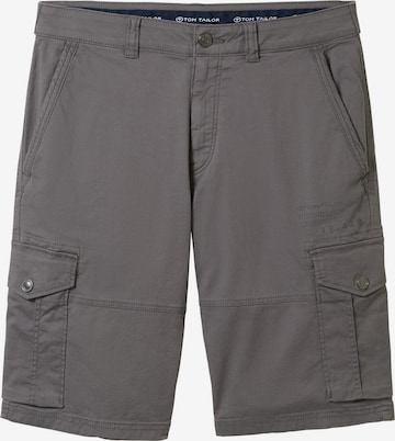 Regular Pantalon cargo TOM TAILOR en gris : devant