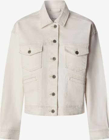 Veste mi-saison Pepe Jeans en blanc : devant