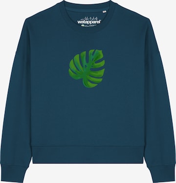 Felpa 'Monstera 2.0 ' di Watapparel in verde: frontale