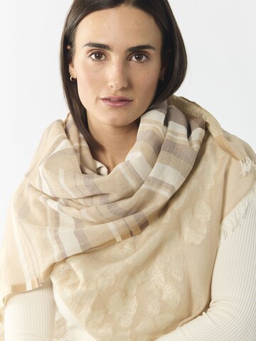 CODELLO Scarf in Beige: front