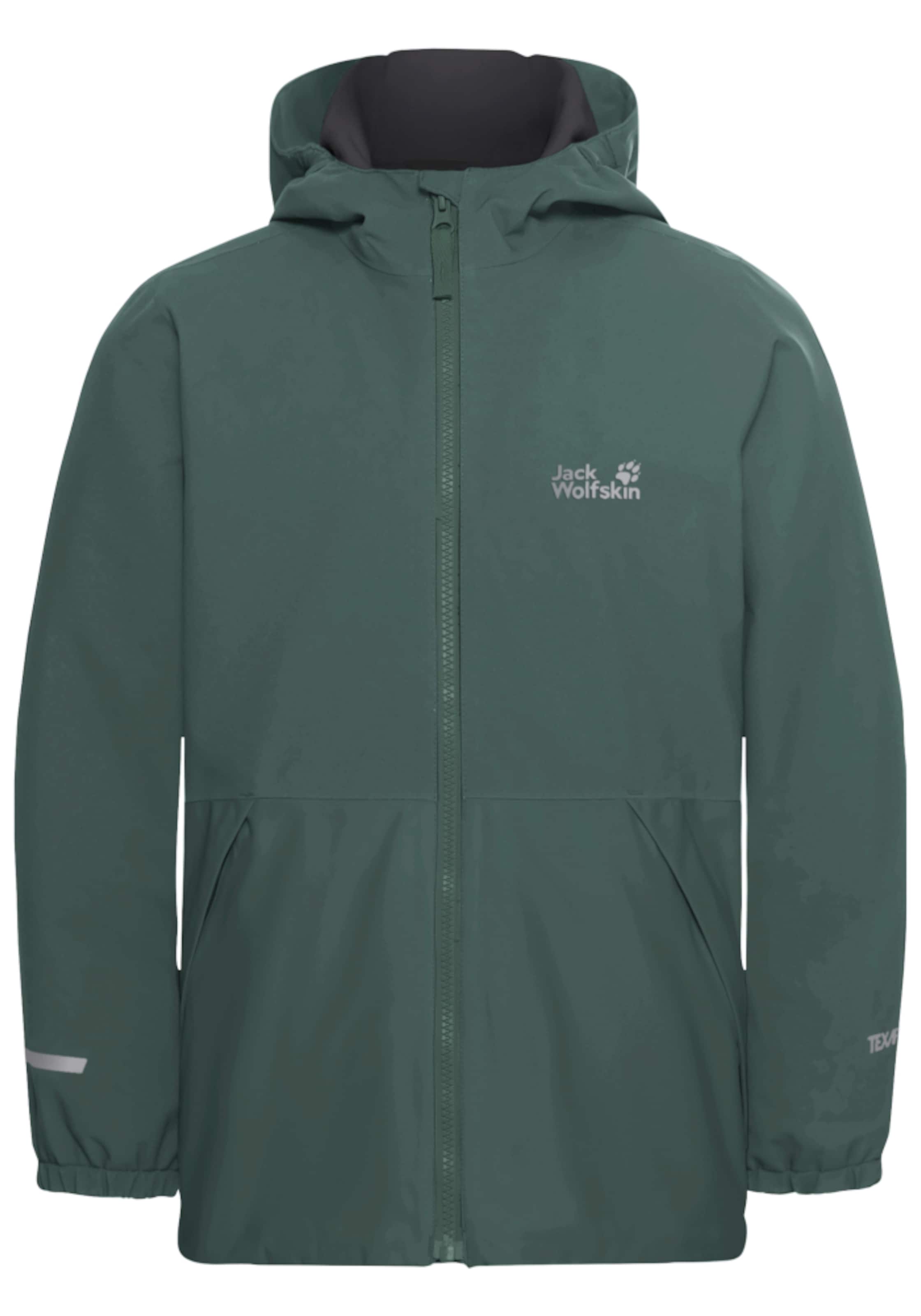 JACK WOLFSKIN Outdoor jacket 'Snow Days' in Green: front