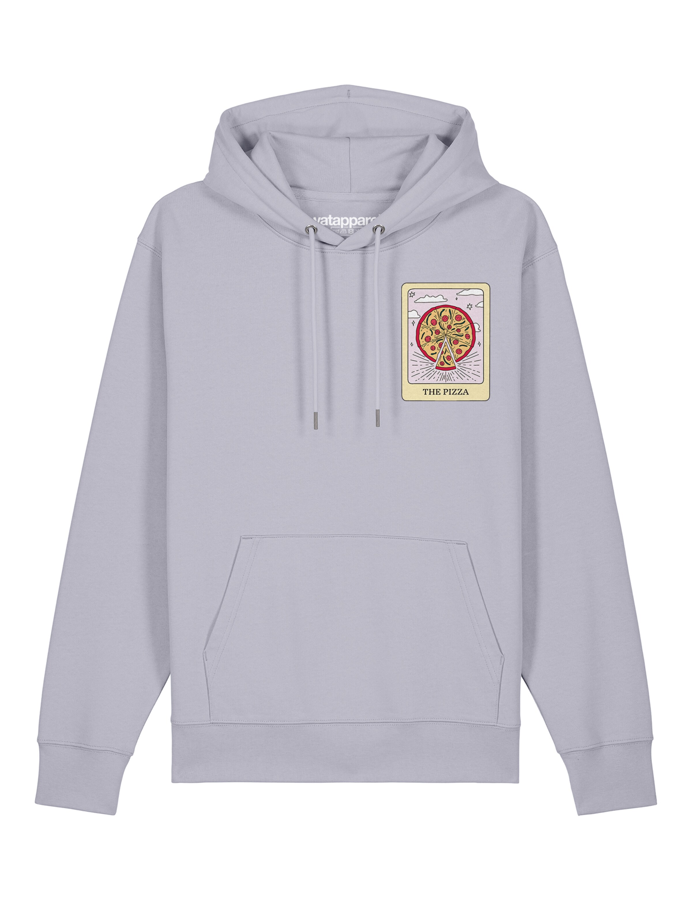 Sweat-shirt ' Tarot The Pizza ' Watapparel en violet : devant