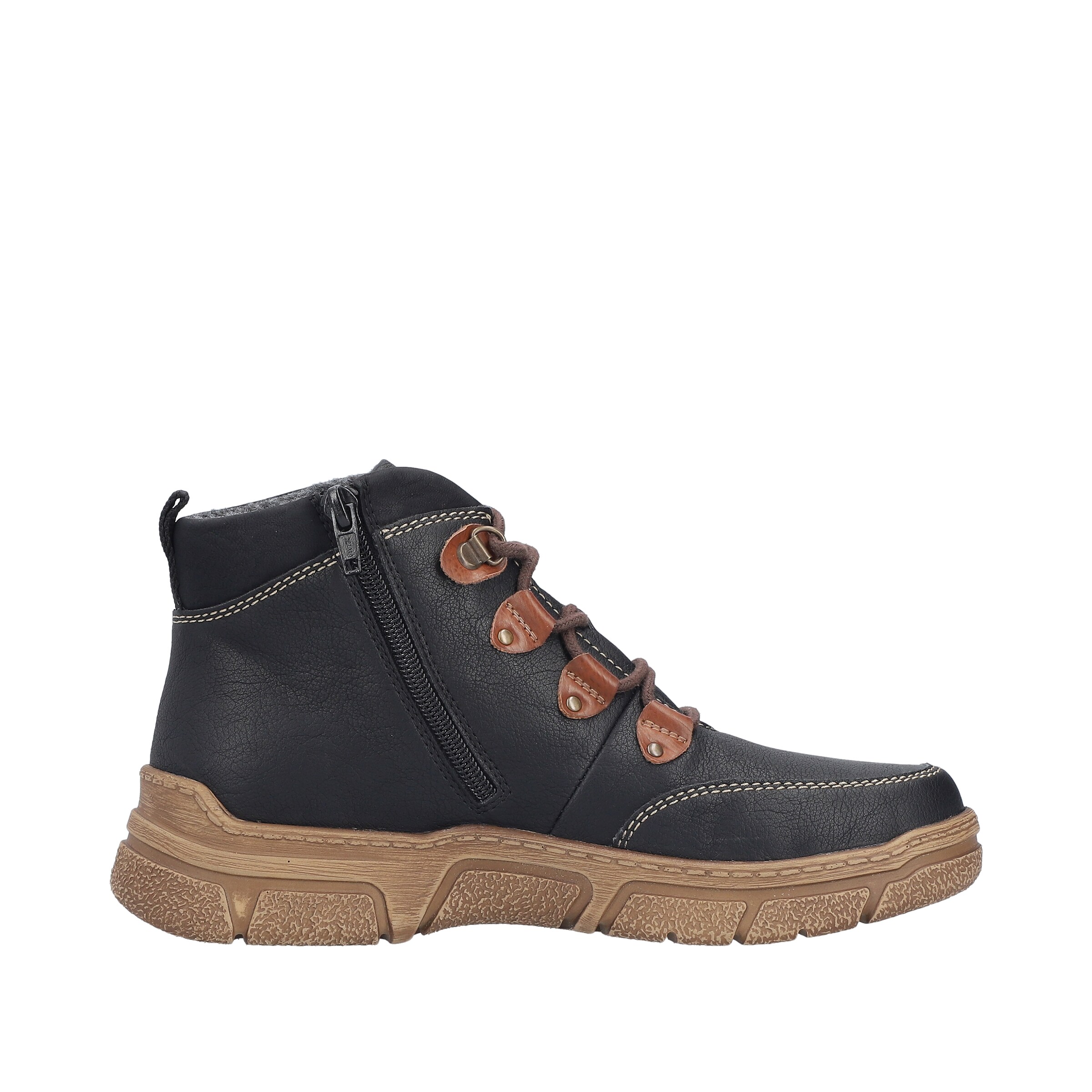 Bottines à lacets Rieker en noir