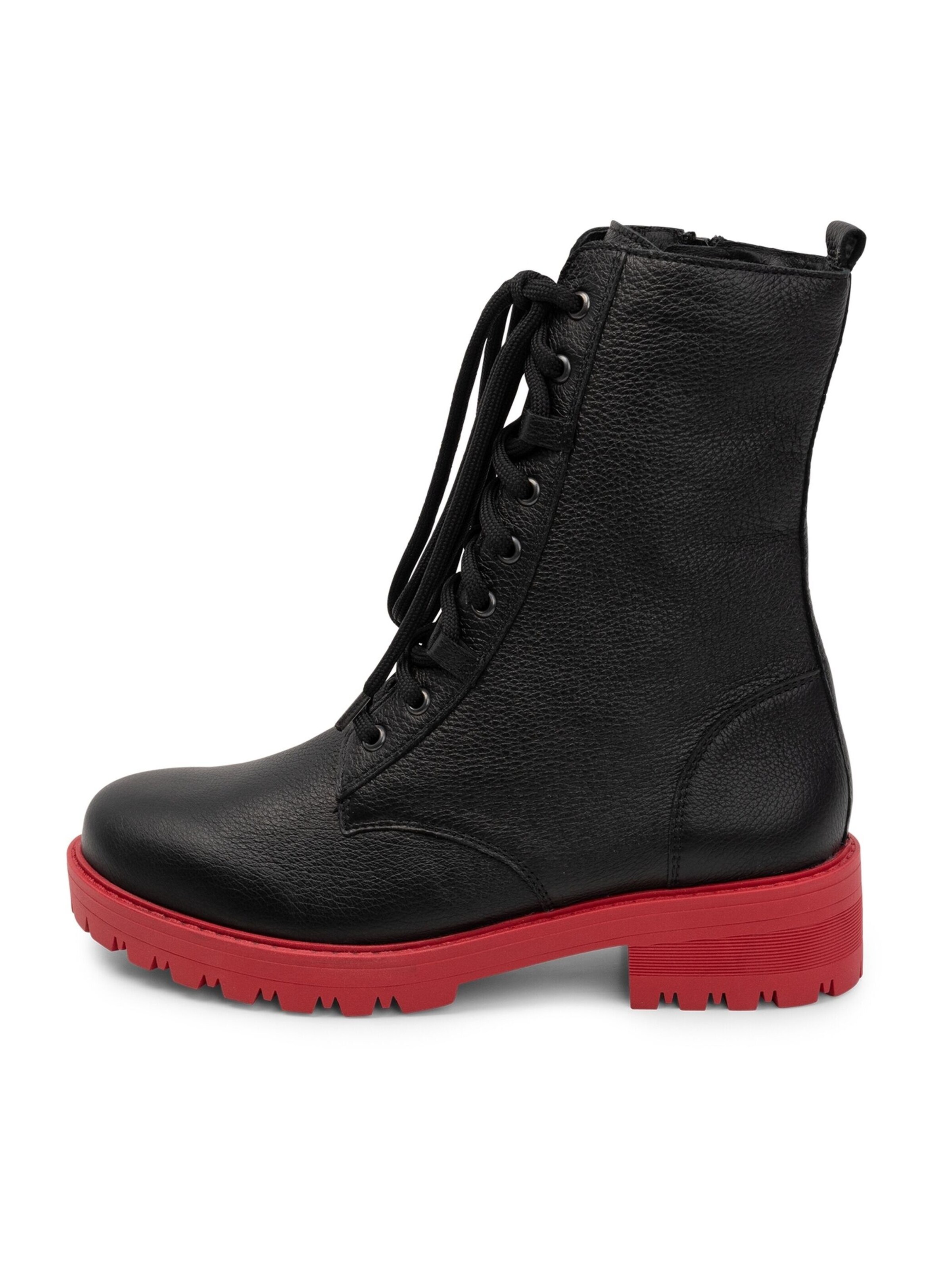 VITAFORM Schnürstiefelette in Schwarz