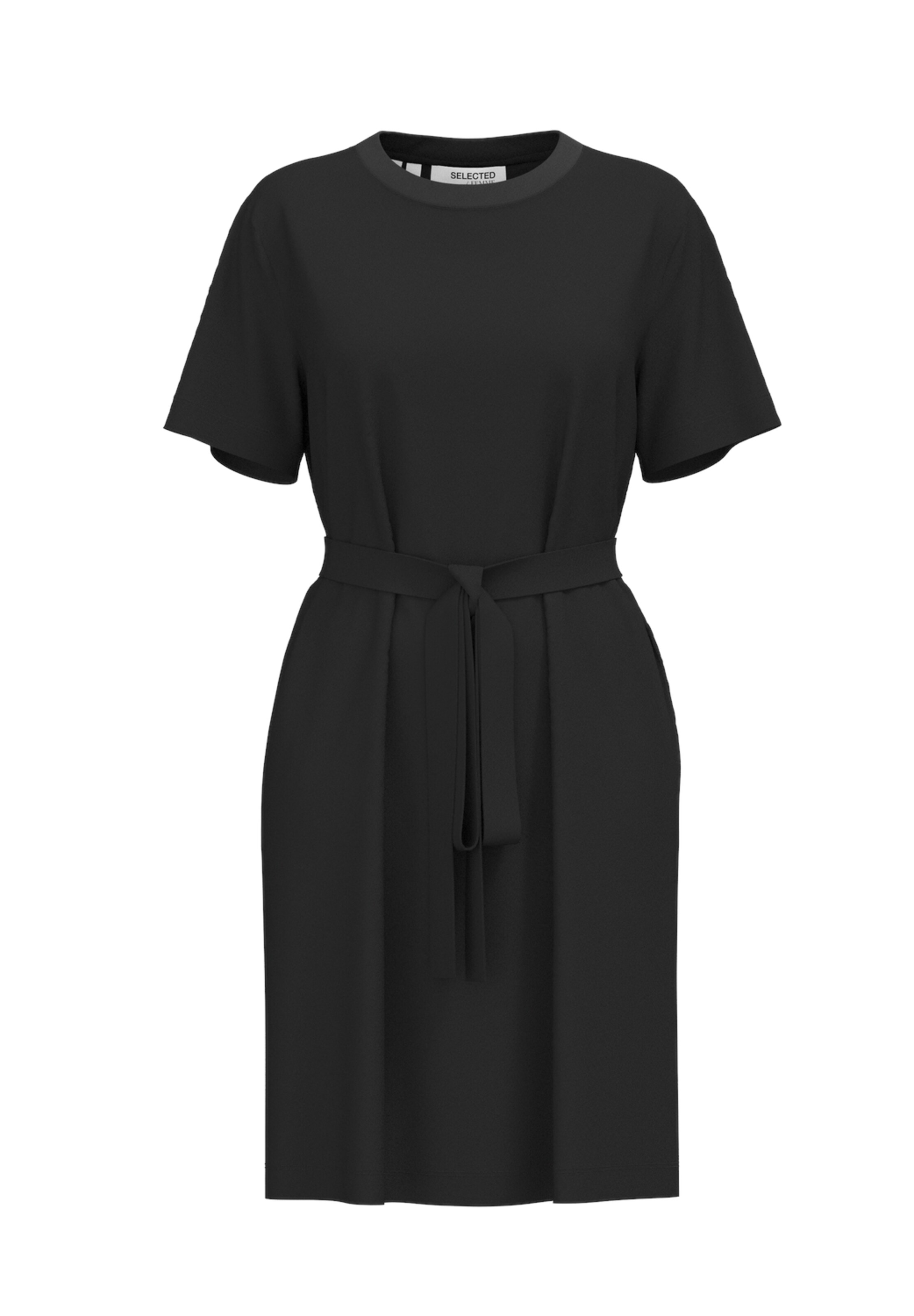Robe 'ESSENTIAL' SELECTED en noir : devant