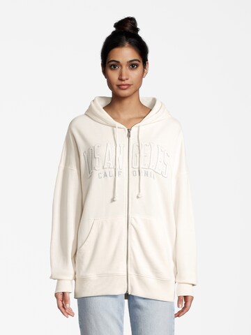 AÉROPOSTALE Sweatjakke i beige: forside