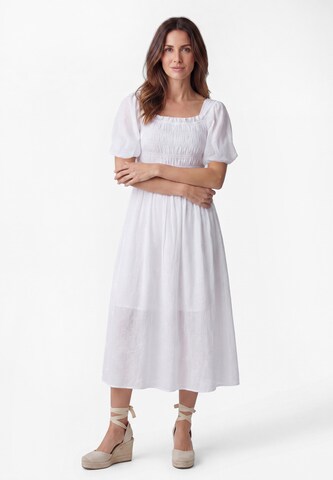 Robe Usha en blanc : devant