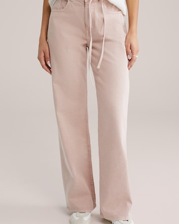 Wide leg Jeans di WE Fashion in rosa