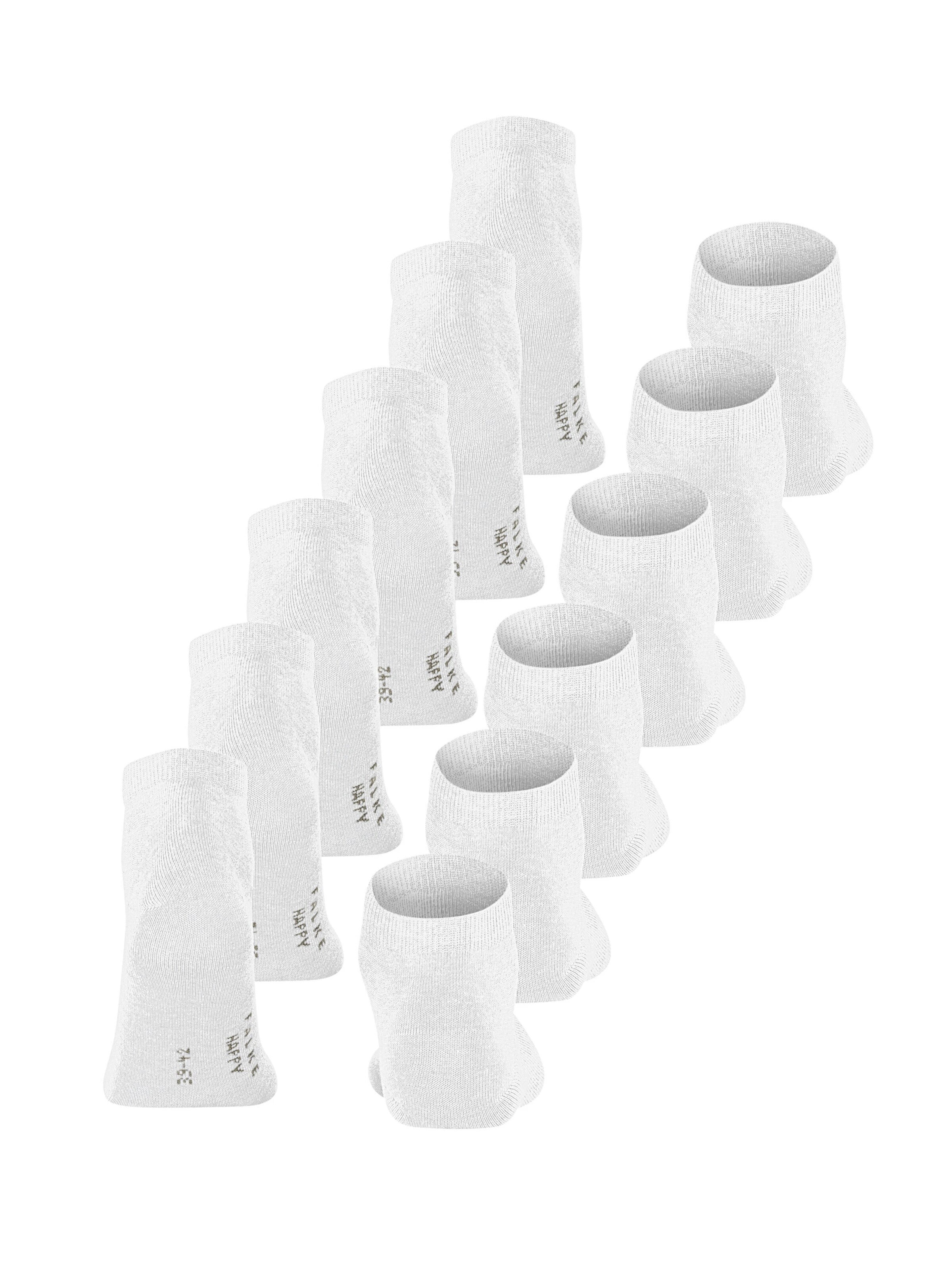 FALKE Socks 'Happy 6-Pack' in White