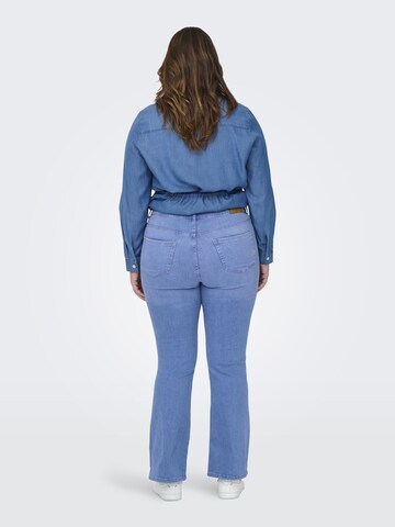 ONLY Carmakoma Flared Jeans in Blue