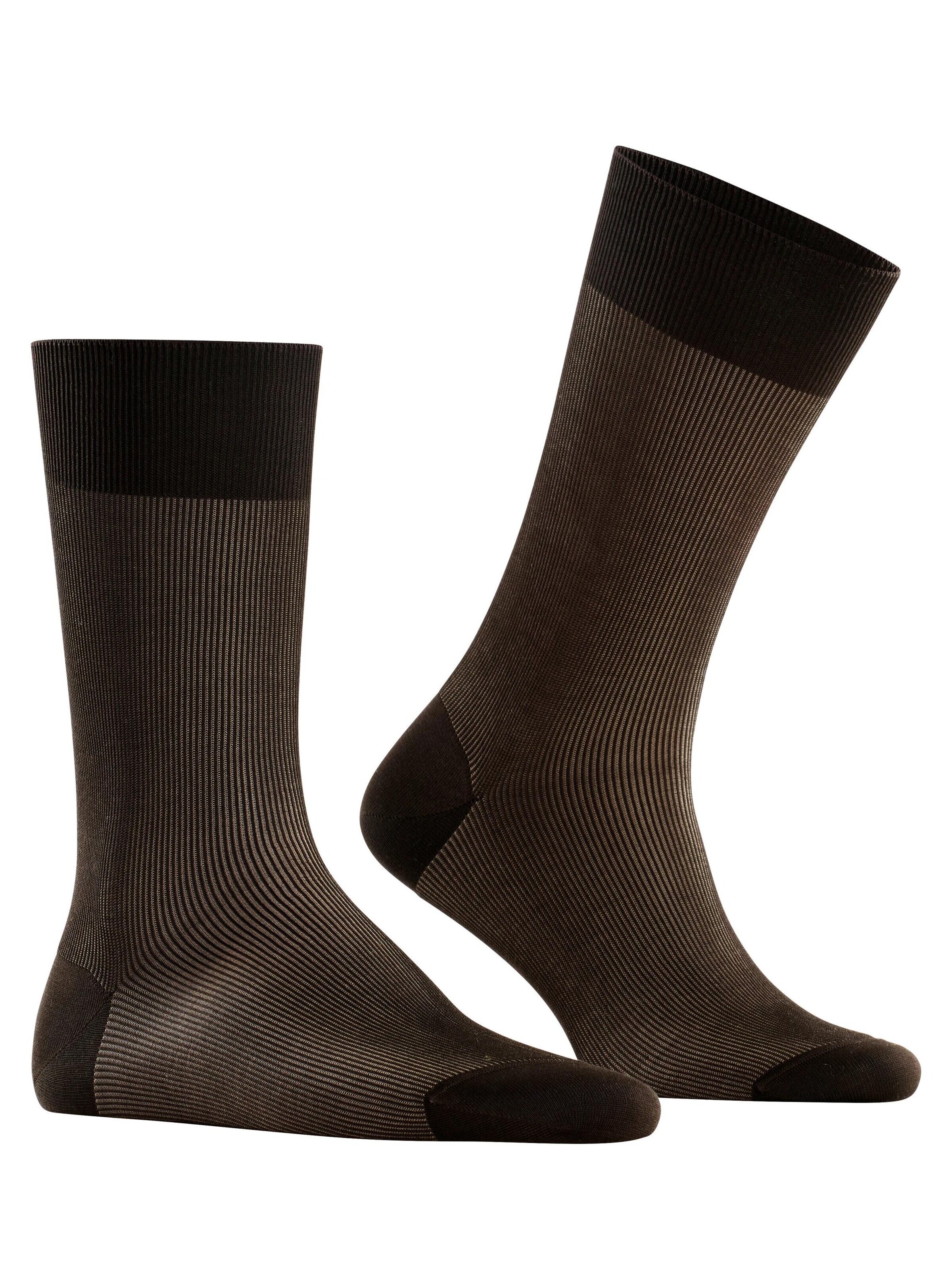 FALKE Socks 'Fine Shadow' in Brown
