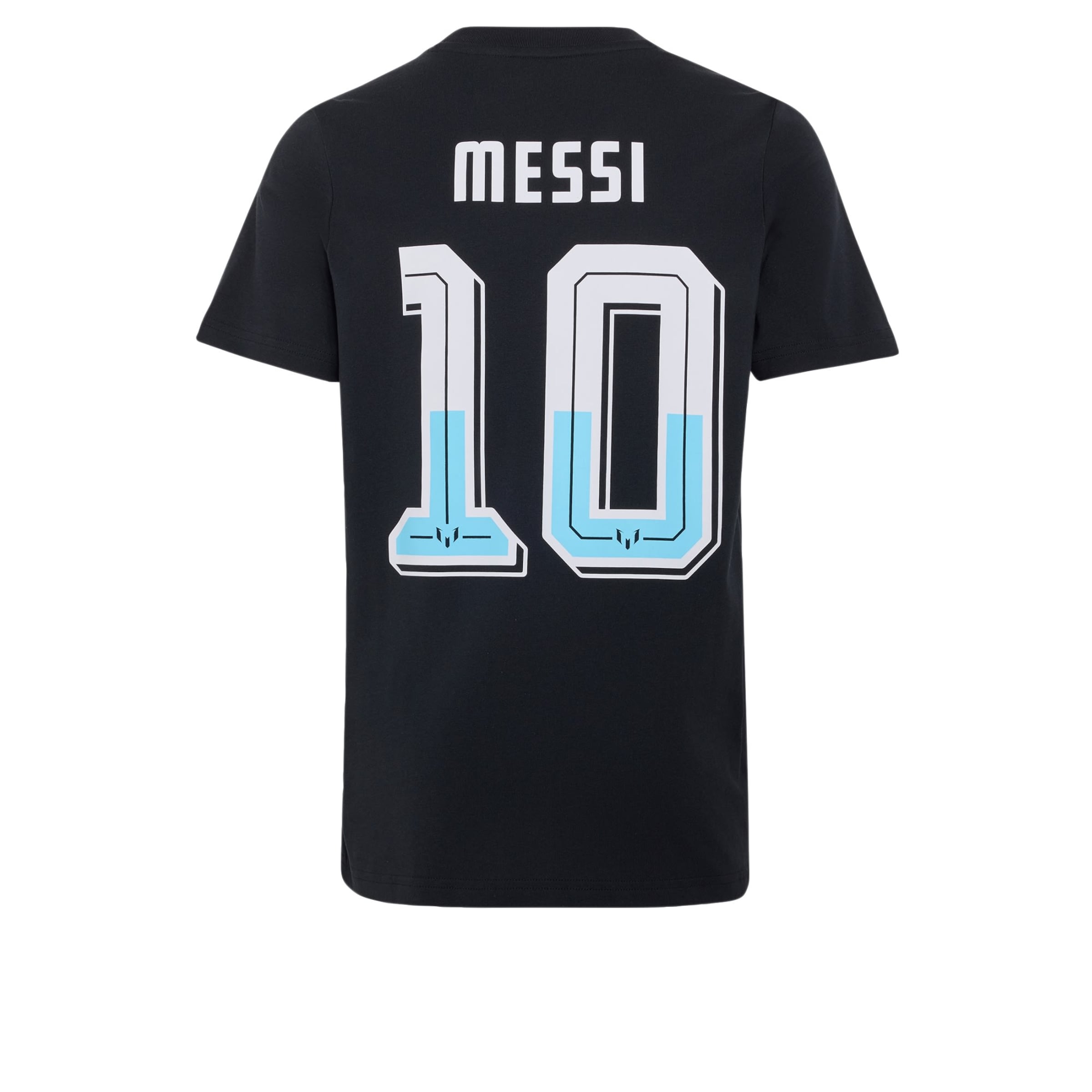 ADIDAS PERFORMANCETehnička sportska majica 'Messi Name & Number' - crna boja