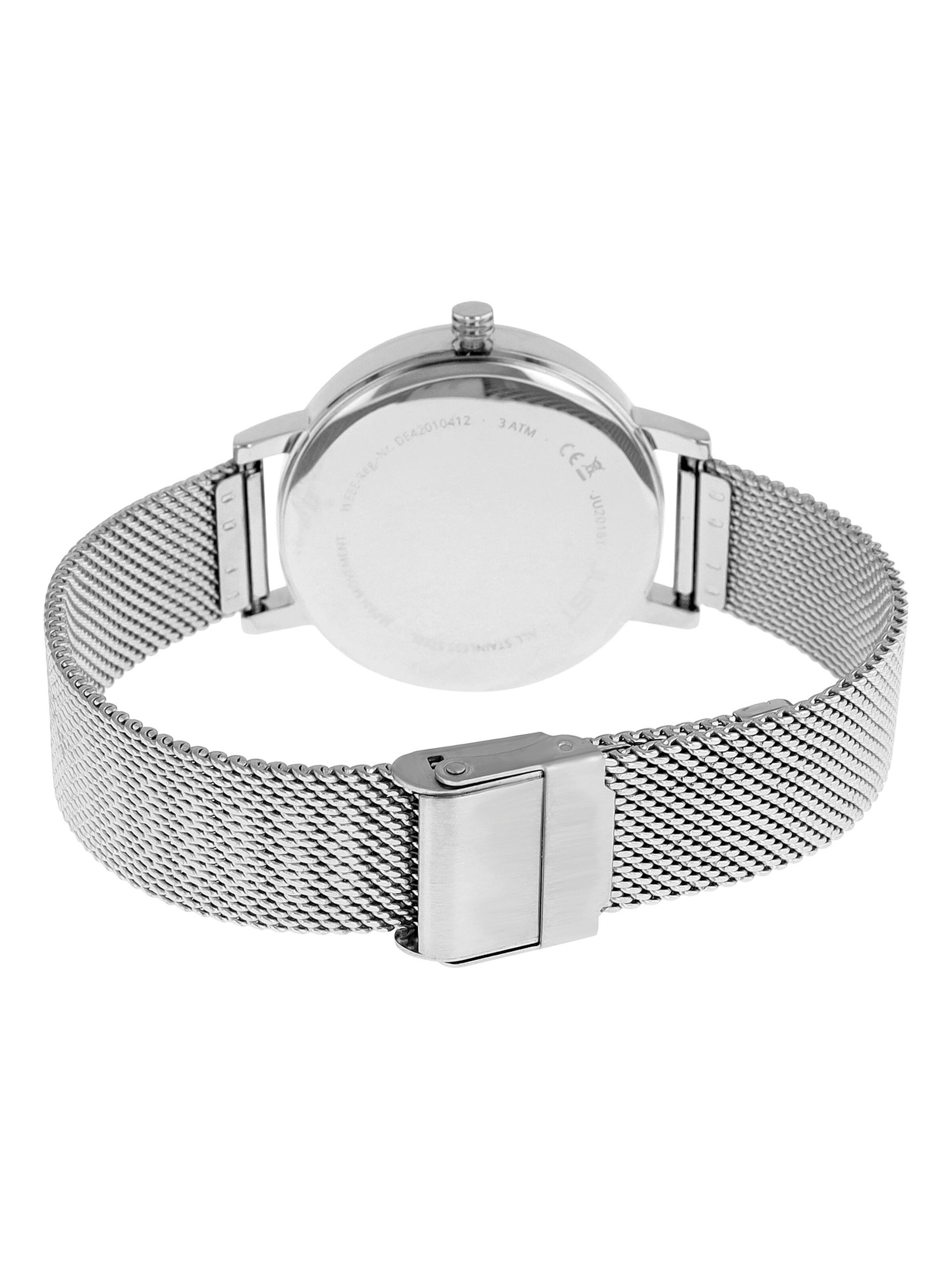 JUST Analog Watch 'Lenox, Datumsanzeige' in Silver