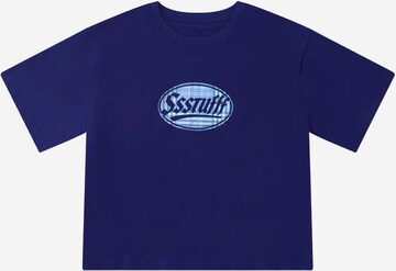T-shirt SSSTUFFF en bleu : devant