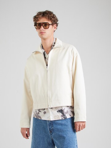TOPMAN Демисезонная куртка в Белый: спереди