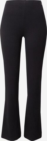 QS Flared Leggings in Zwart: voorkant