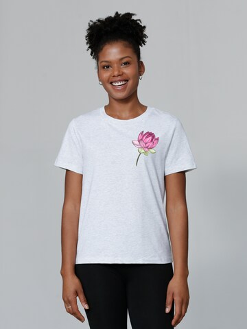 T-shirt Watapparel en blanc : devant