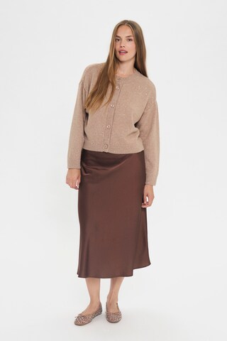 SAINT TROPEZ Knit cardigan ' NovaSZ' in Beige