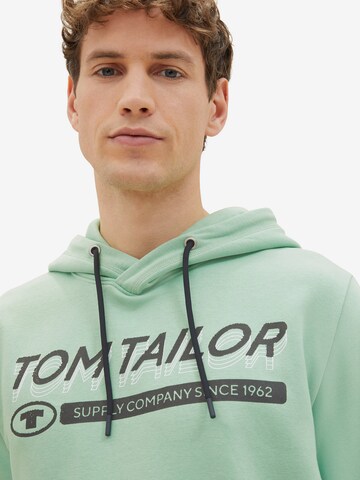 TOM TAILOR Sweatshirt in Grün