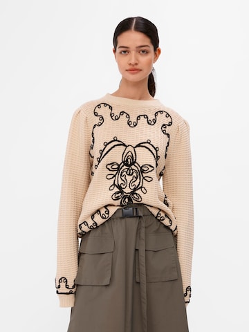 Pull-over 'Chio' OBJECT en beige : devant