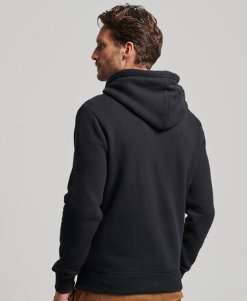 Superdry Zip-Up Hoodie in Black