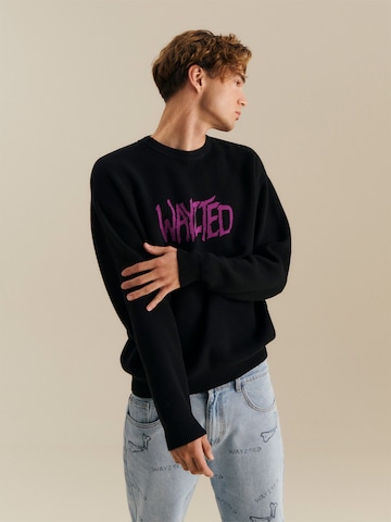 About You x Nils Kuesel Sweater 'Eddie' in Black: front