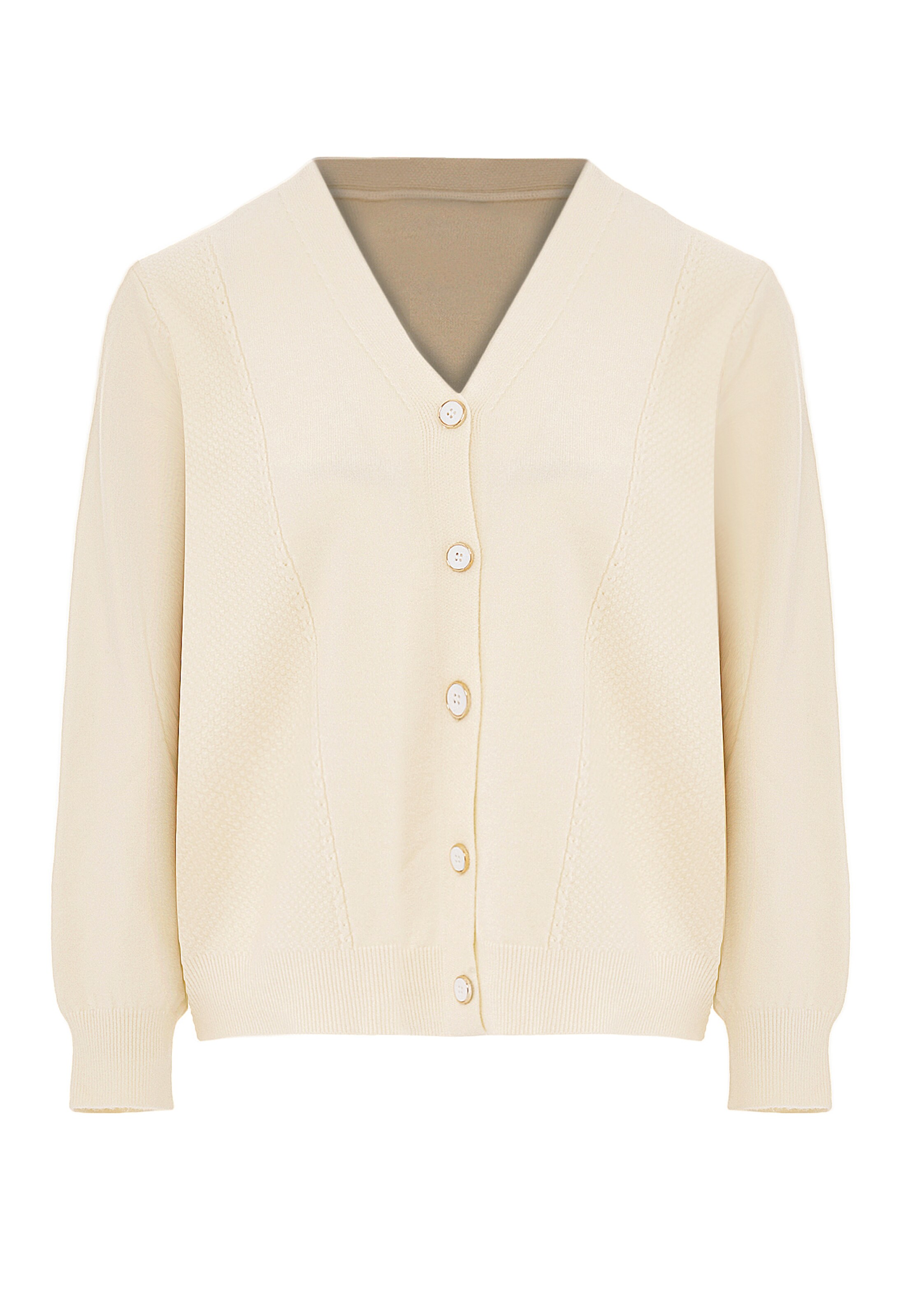 SANIKA - Casaco de malha em branco: frente