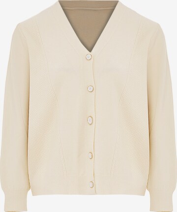 SANIKA Knit Cardigan in White: front