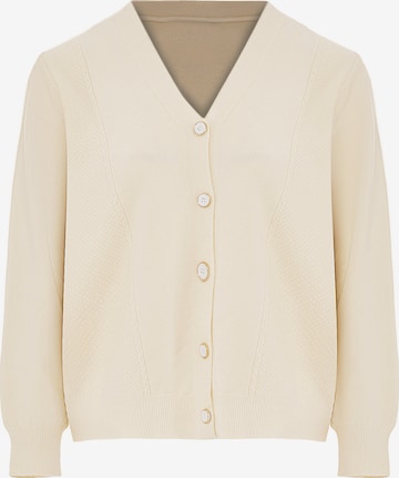 SANIKA Knit Cardigan in White: front